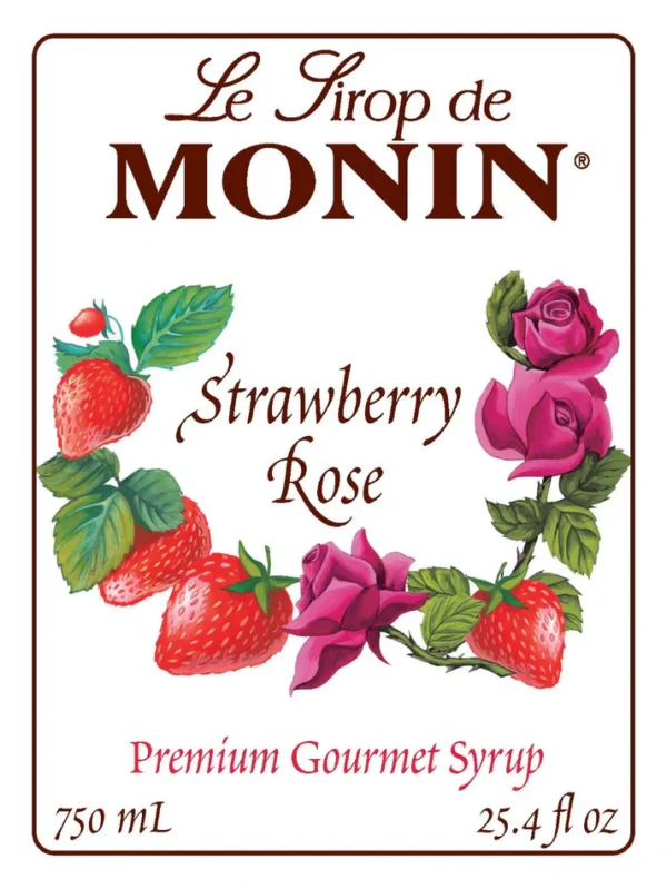 Monin - Strawberry Rose Syrup - Image 2