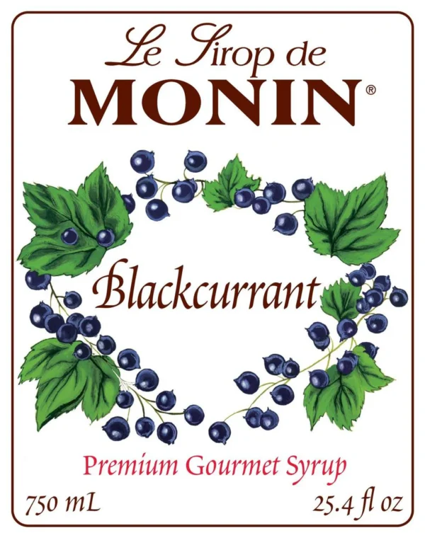 Monin – Black Currant Syrup - Image 2