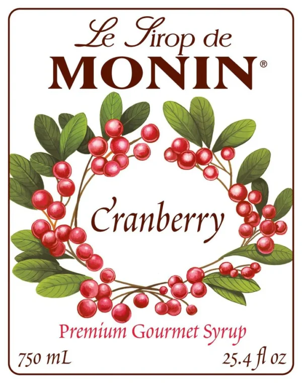Monin - Cranberry Syrup - Image 2