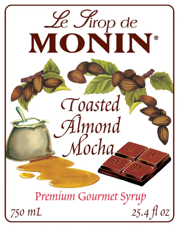 Monin - Toasted Almond Mocha Syrup - Image 2