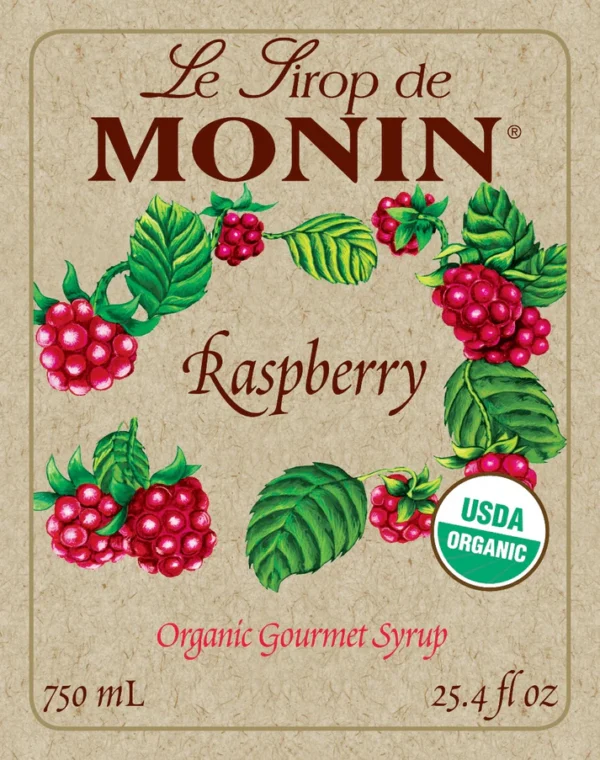 Monin - Organic Raspberry Syrup - Image 2