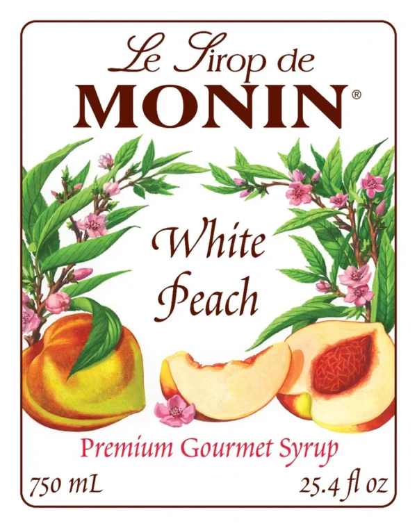 Monin - White Peach Syrup - Image 2