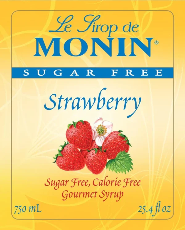 Monin - Sugar Free Strawberry Syrup - Image 2
